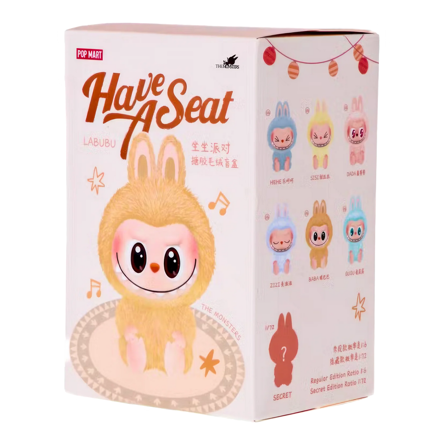 Pop Mart Labubu THE MONSTERS Have a Seat Vinyl Plush Blind Box