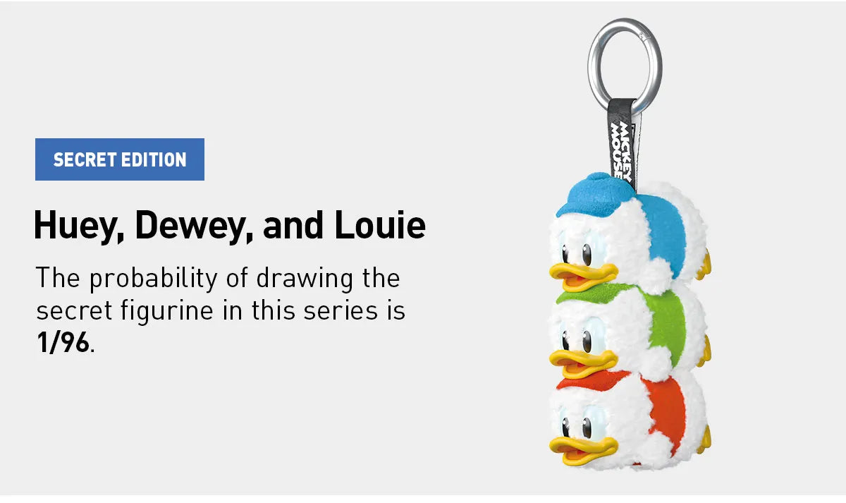 Pop Mart Mickey Family Cute Together Keychain Series Figures Blind Box