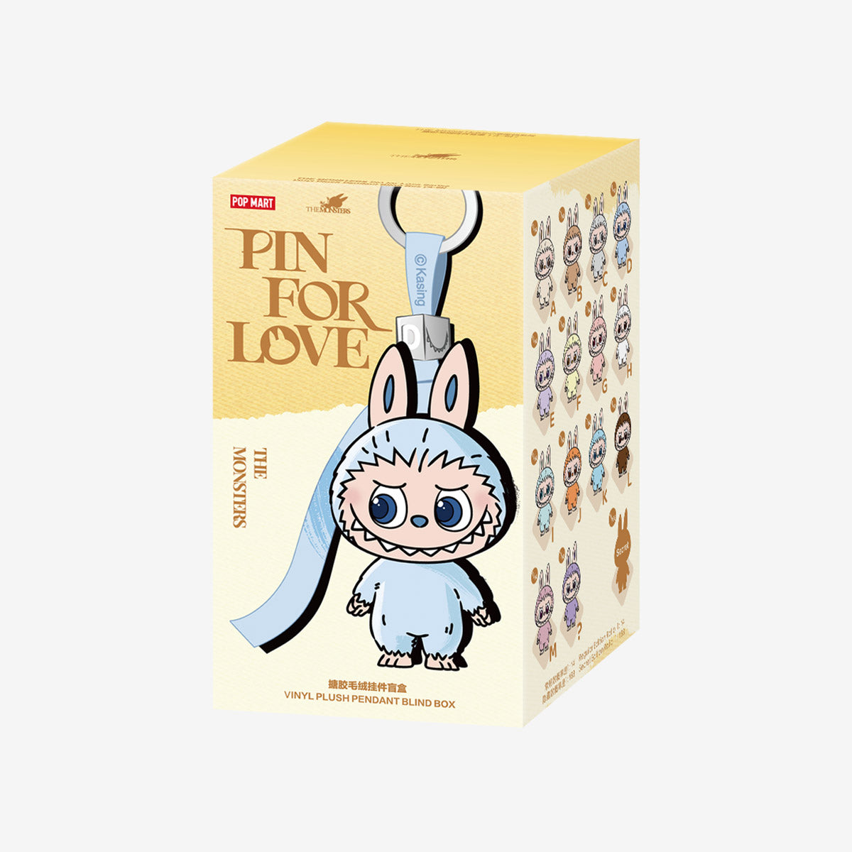 Pop Mart Labubu The Monsters Pin for Love Series Vinyl Plush Pendant (A-M) Sealed Case