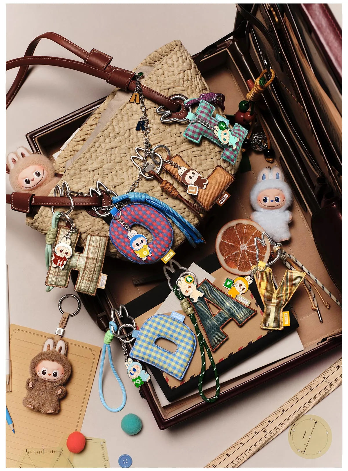 THE MONSTERS Labubu Pin for Love Series- Letter Pendant (Betű medál) Blind Box (N-Z)