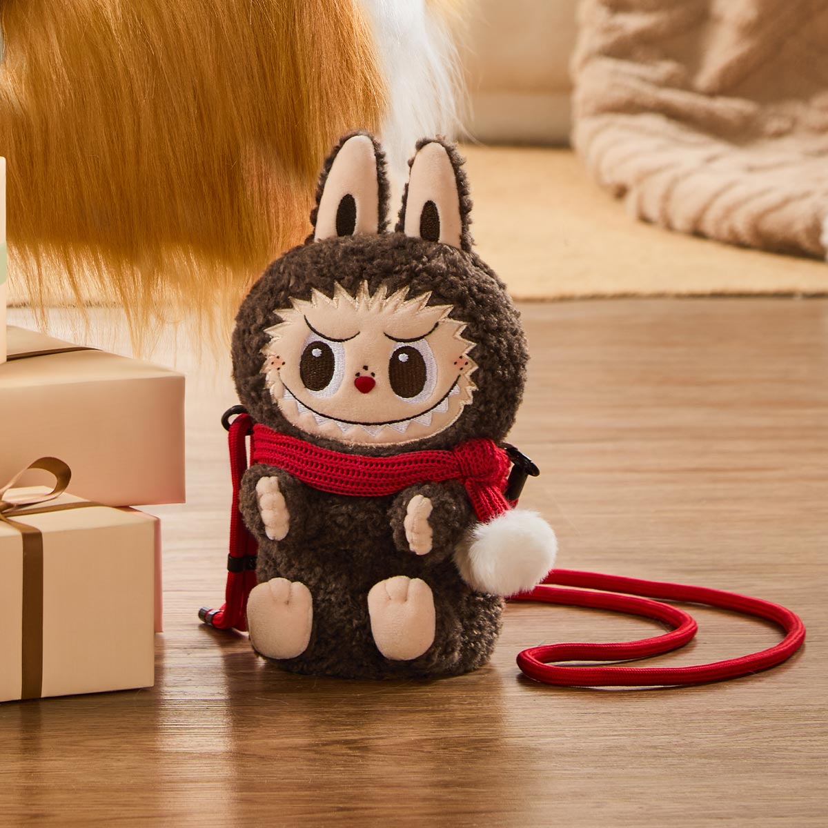 THE MONSTERS Labubu Classic Series-Plush Doll Shoulder Bag