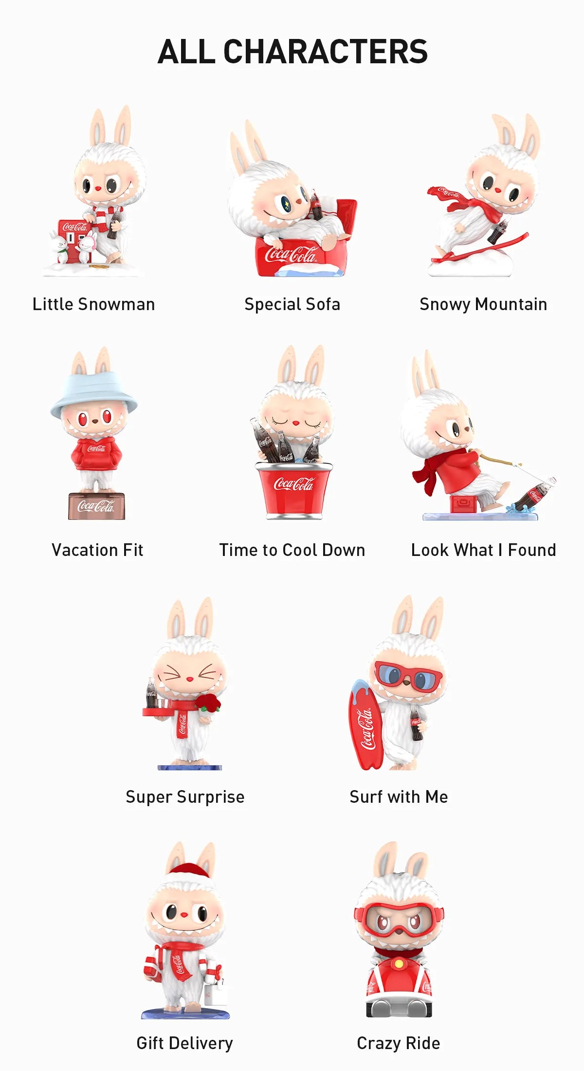 THE MONSTERS Labubu COCA-COLA Series Figures