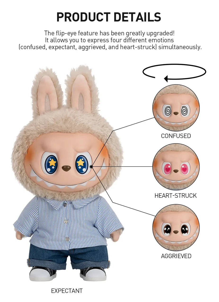 Pop Mart Labubu The Monsters Flip With Me Vinyl Plush Doll (40 cm)