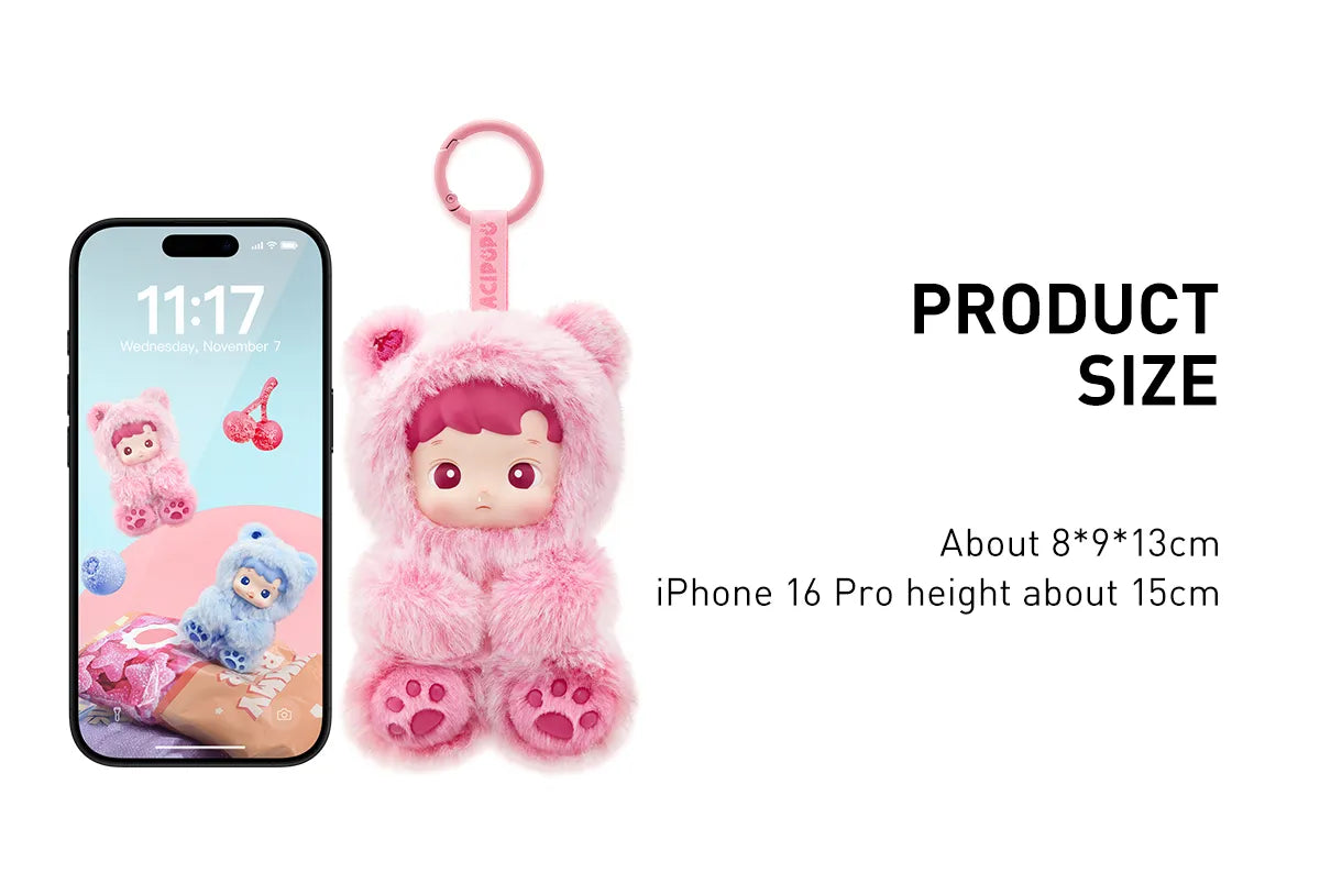 HACIPUPU Gummy Bear Series-Vinyl Plush Pendant Blind Box