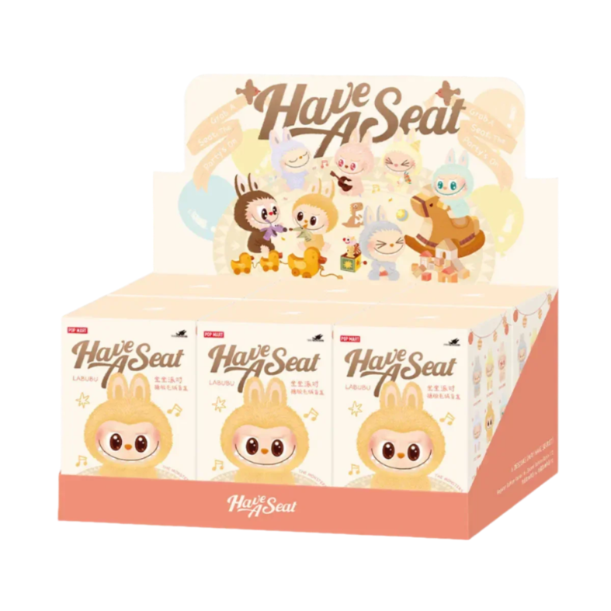 Pop Mart Labubu THE MONSTERS Have a Seat Vinyl Plush Blind Box