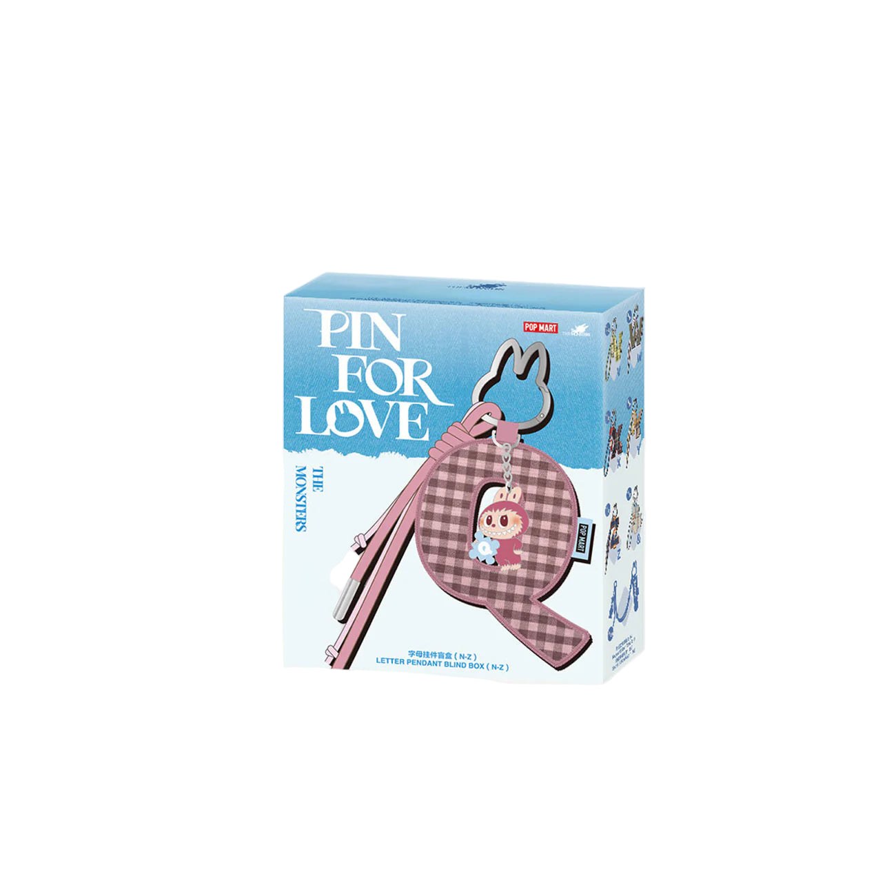 THE MONSTERS Labubu Pin for Love Series- Letter Pendant (Betű medál) Blind Box (N-Z)