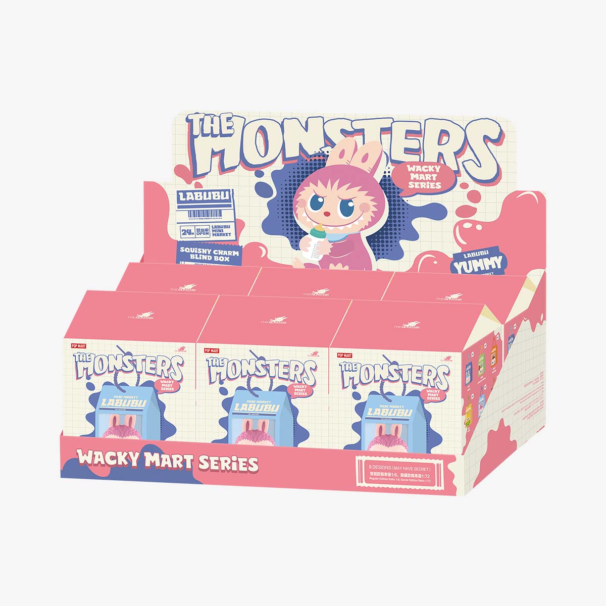 THE MONSTERS Labubu Wacky Mart Series- Squishy Pinch Pendant Blind Box