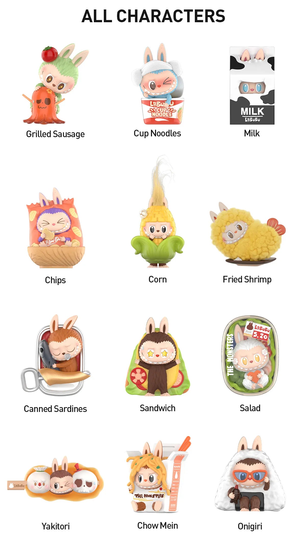THE MONSTERS Labubu Wacky Mart Series Figures