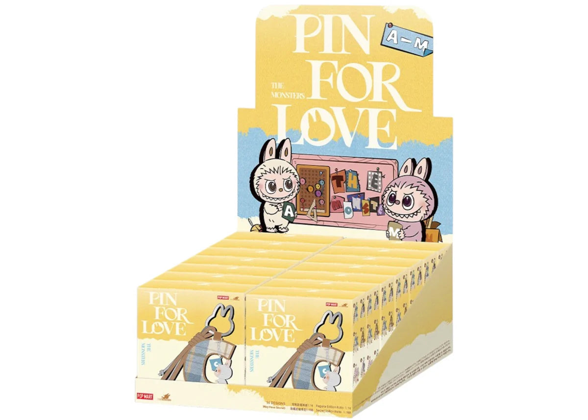 THE MONSTERS Pin for Love Series- Letter Pendant (Betű medál) Blind Box (A-M)