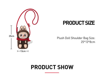 THE MONSTERS Labubu Classic Series-Plush Doll Shoulder Bag