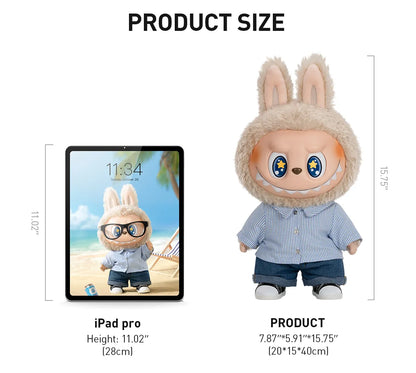 Pop Mart Labubu The Monsters Flip With Me Vinyl Plush Doll (40 cm)