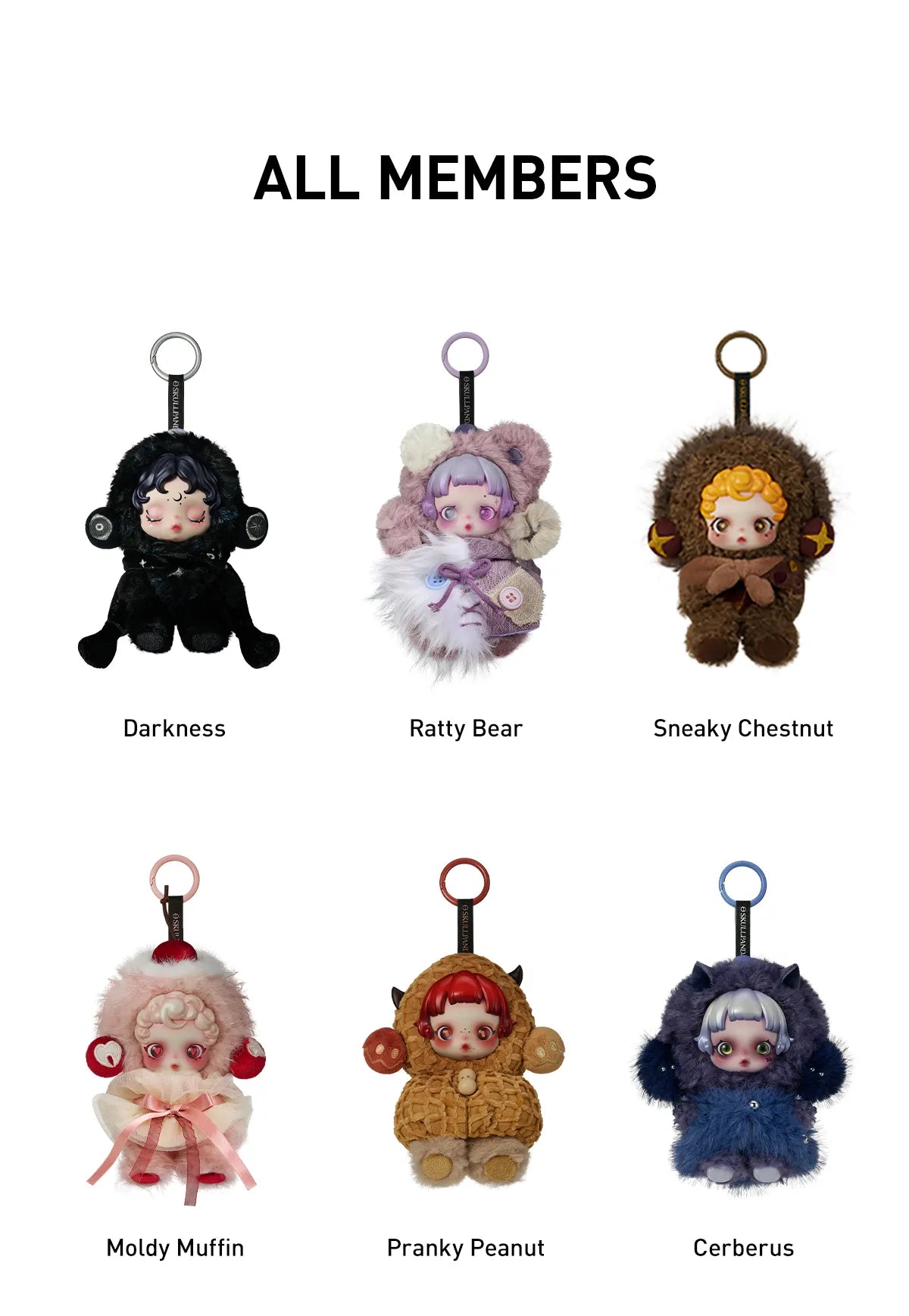 SKULLPANDA You Found Me! Series Plush Doll Pendant Blind Box