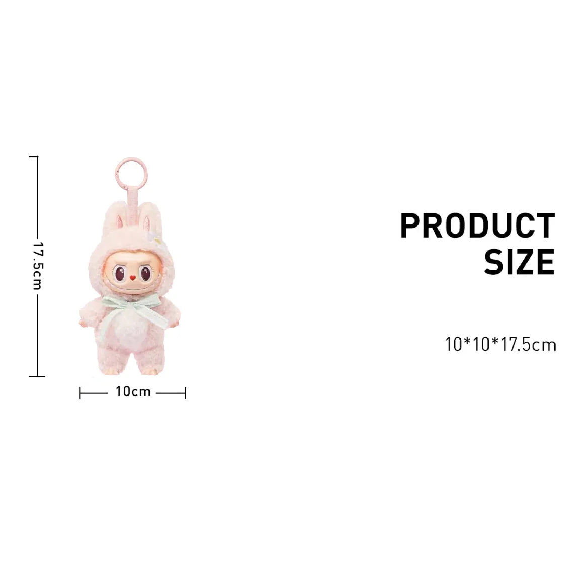 Pop Mart Labubu Mokoko Close To Sweet Vinyl Keychain (16 cm)