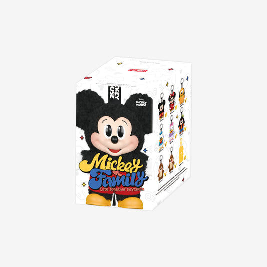 Pop Mart Mickey Family Cute Together Keychain Series Figures Blind Box