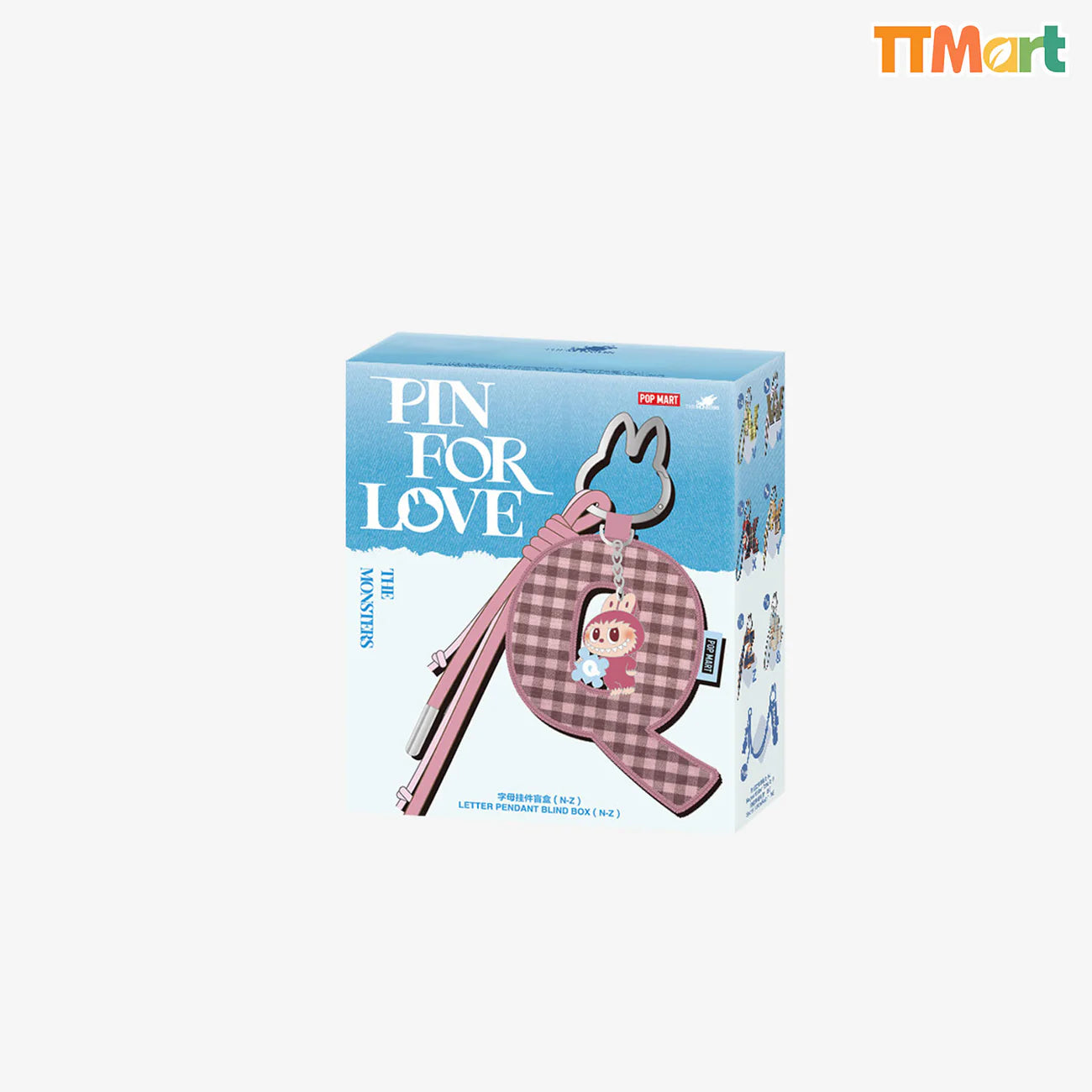THE MONSTERS Labubu Pin for Love Series- Letter Pendant (Betű medál) Blind Box (N-Z)