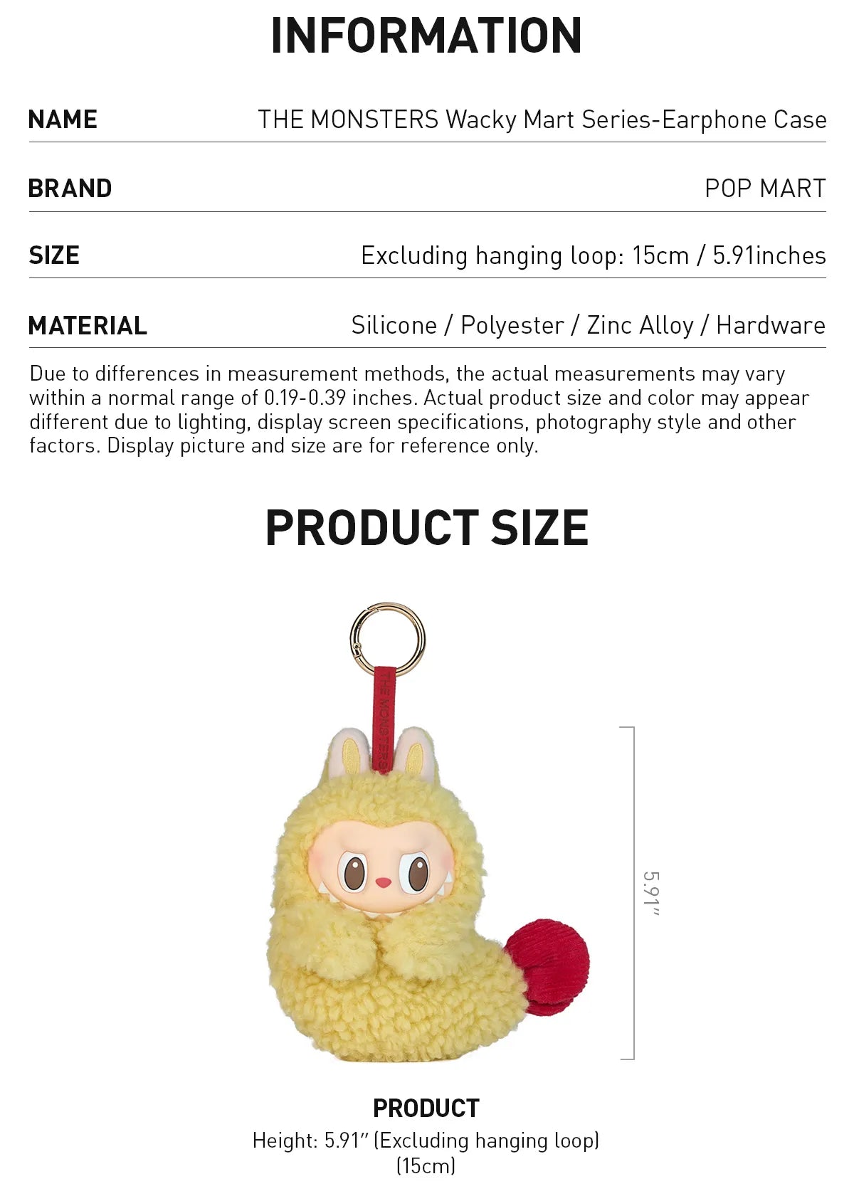 LABUBU THE MONSTERS Wacky Mart Series- Shrimp Earphone Case