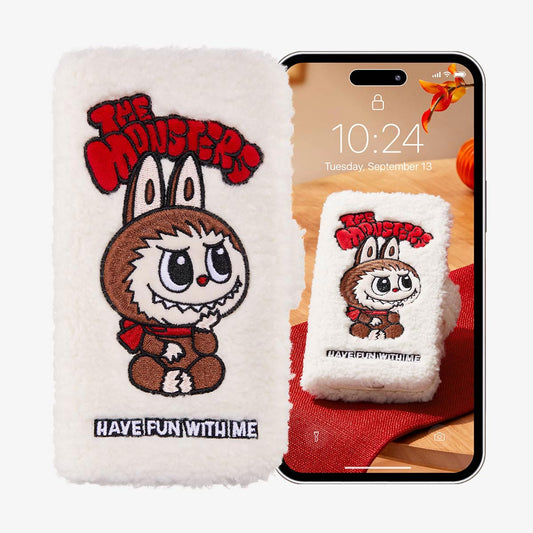 THE MONSTERS Classic Series-Plush Flip Phone Case Telefon Tok