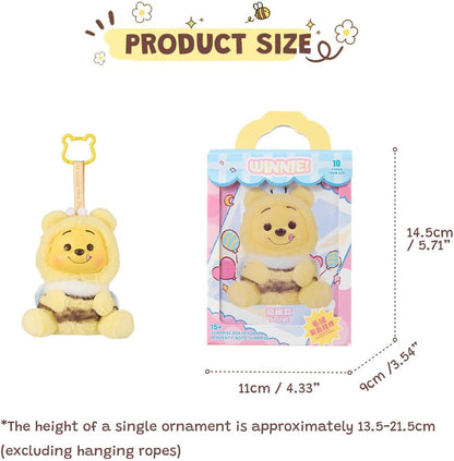 Disney Winnie The Pooh Collection Beach Vacation Blind Box Figure Vinyl Plush Pendant Model Collectible Toy