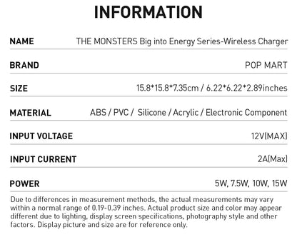 THE MONSTERS Labubu Big into Energy Series-Wireless Charger